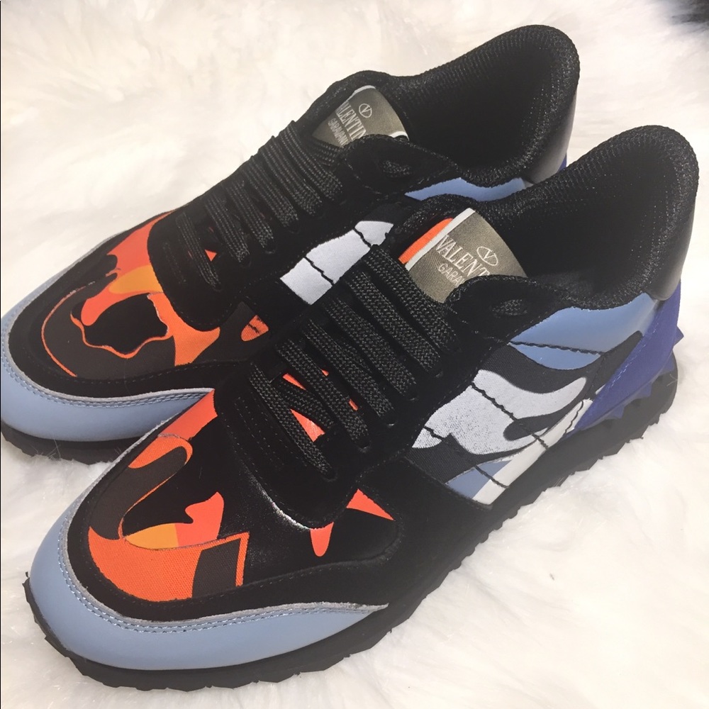Valentino Garavani Men’s Rockrunner Camo Sneakers